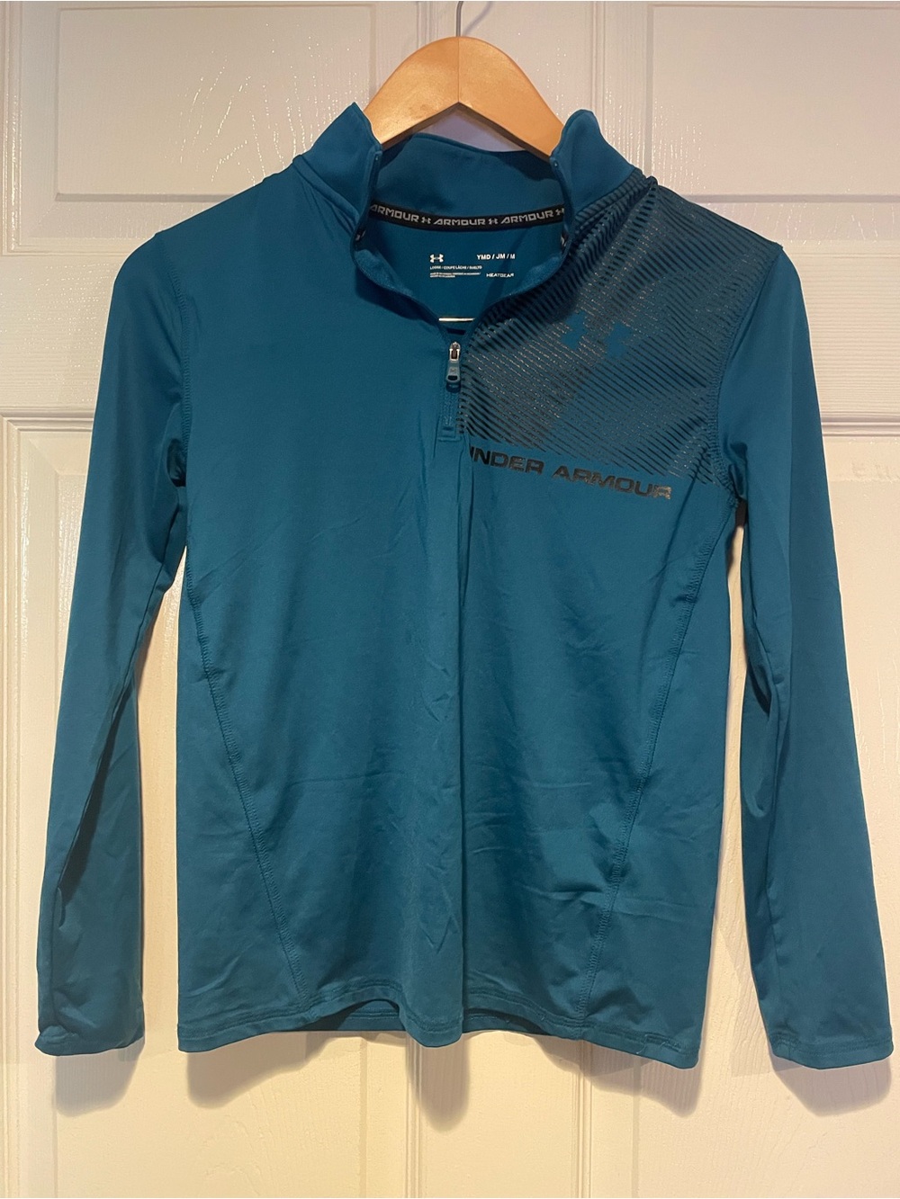 Under Armour Teal Blue Quarter-Zip Performance Pullover